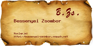 Bessenyei Zsombor névjegykártya